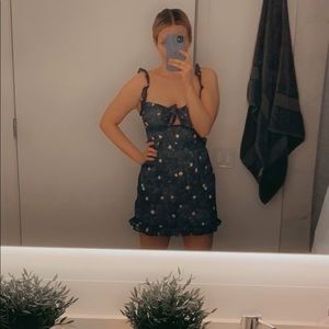 Hello molly navy blue dress NWT